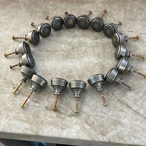 18 Pewter Color Knobs